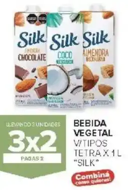 Carrefour Silk bebida vegetal vitipos tetra oferta