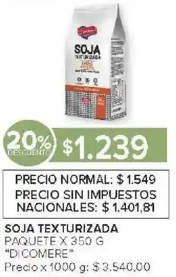 Carrefour Di comere soja texturizada paquete oferta