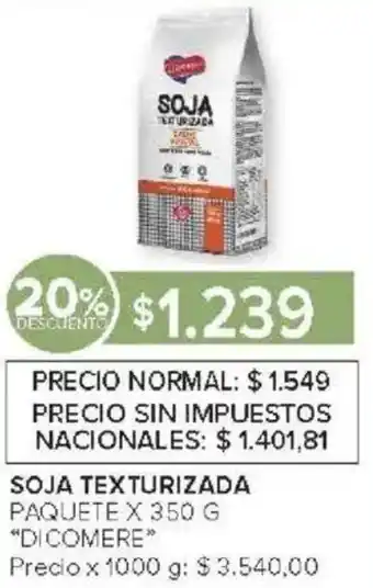 Carrefour Di comere soja texturizada paquete oferta