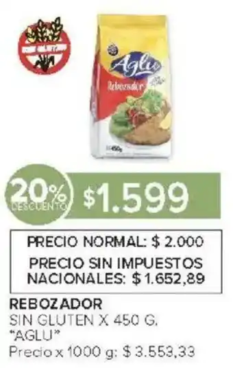 Carrefour Aglu rebozador sin gluten oferta