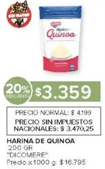 Carrefour Dicomere harina de quinoa oferta