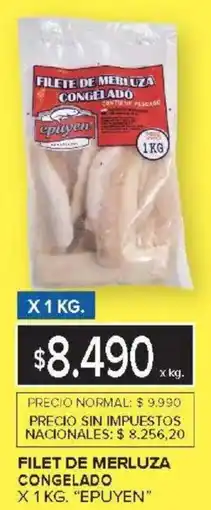 Carrefour Epuyen filet de merluza congelado oferta