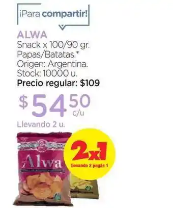 Farmacity Alwa Snack x 100/90gr oferta