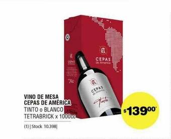 Atomo Conviene Vino De Mesa Cepas De América oferta