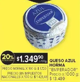 Carrefour Emperador queso azul horma oferta