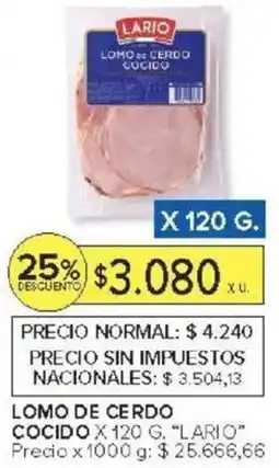 Carrefour Lario lomo cerdo cocido oferta