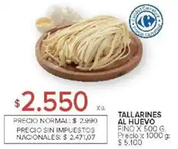 Carrefour Tallarines al huevo fino oferta