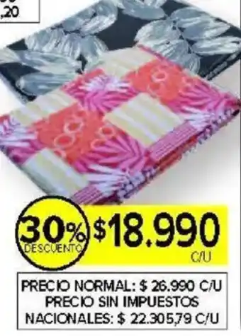 Carrefour Tex mantel cuerina estampada oferta