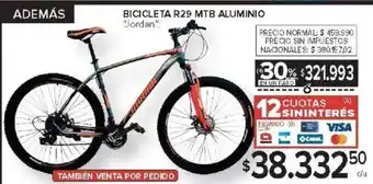 Carrefour Jordan bicicleta r29 mtb aluminio oferta