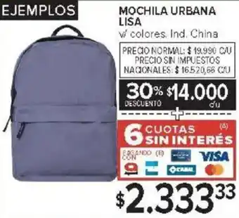 Carrefour Mochila urbana lisa oferta