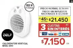 Carrefour Delf caloventor vertical oferta