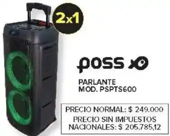 Carrefour Poss parlante oferta