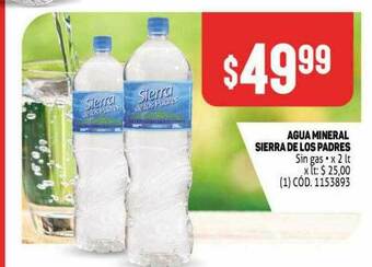 Makro Agua Mineral Sierra De Los Padres oferta