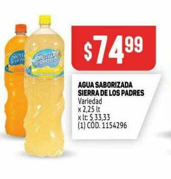 Makro Agua Saborizada Sierra De Los Padres oferta