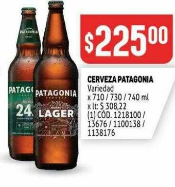 Makro Cerveza Patagonia oferta