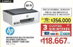 Carrefour Hp impresora multifunción sistema continuo oferta