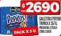 Supermercados DIA Pepitos gallettas tripack oferta