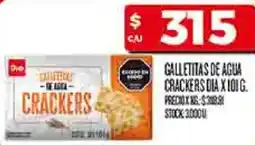 Supermercados DIA Dia galletitas de agua crackers oferta