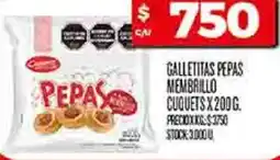 Supermercados DIA Galletitas pepas membrillo cuquets oferta