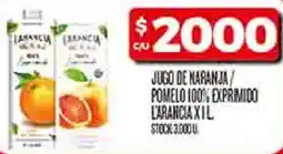 Supermercados DIA L'arancia jugo de naranja/ pomelo 100% exprimido oferta
