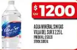 Supermercados DIA Villa del sur agua mineral sin gas oferta