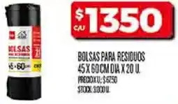Supermercados DIA Dia bolsas para residuos oferta