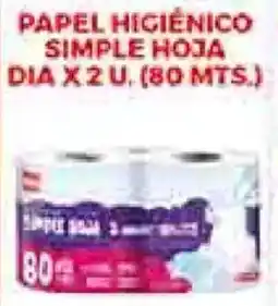 Supermercados DIA Dia papel higiénico simple hoja oferta