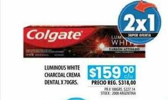 Pigmento Luminous White Charcoal Crema Dental oferta