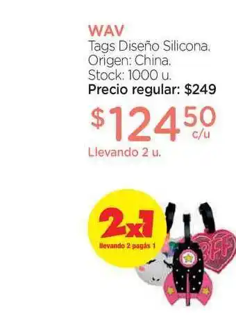 Wav Tags Diseño Silicona
