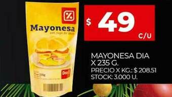 Supermercados DIA Mayonesa Dia oferta