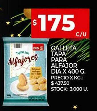 Supermercados DIA Galleta Tapa Para Alfajor Dia oferta