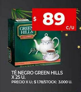 Supermercados DIA Té Negro Green Hills oferta