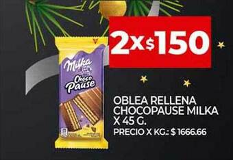 Supermercados DIA Oblea Rellena Chocopause Milka oferta