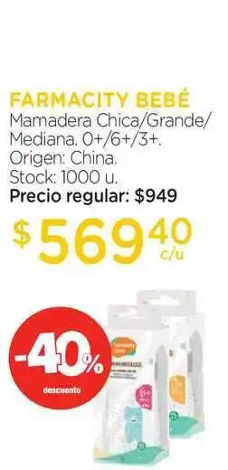 Farmacity Farmacity Bebé Mamadera Chica/Grande/Mediana oferta