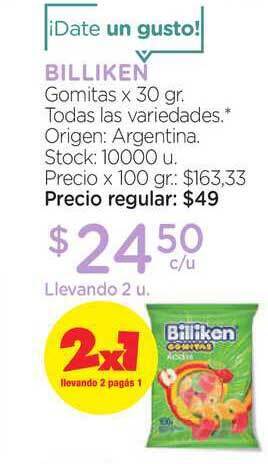 Farmacity Billiken Gomitas x 30gr oferta