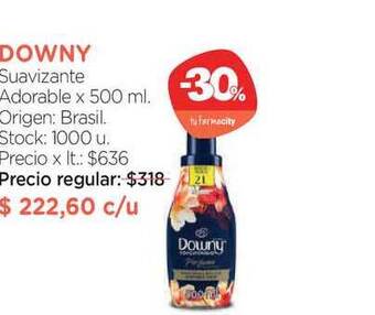 Farmacity Downy Suavizante Adorable x 500ml oferta