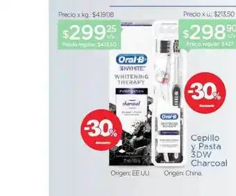 Farmacity Oral B Cepillo Y Pasta 3dw Charcoal oferta