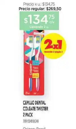 Farmacity Colgate Cepillo Dental Twister 2 Pack oferta