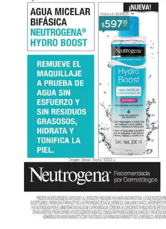 Agua Micelar Bifásica Neutrogena Hydro Boost