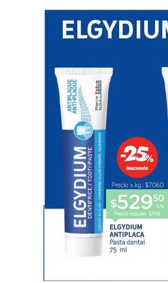 Farmacity Elgydium Antiplaca Pasta Dental 75ml oferta