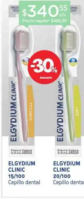 Farmacity Elgydium Clinic 15/100 y 20/100 Cepillo Dental oferta