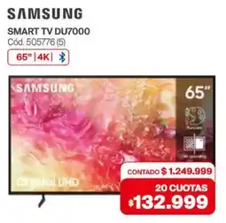 Naldo Lombardi Samsung smart tv du7000 65" oferta