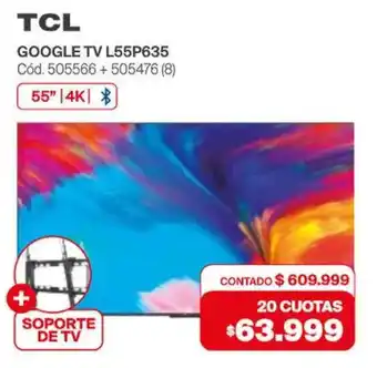 Naldo Lombardi Tcl soporte de tv 55" oferta