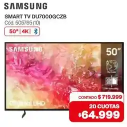 Naldo Lombardi Samsung smart tv du7000gczb 50" oferta