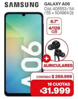 Naldo Lombardi Samsung galaxy A06 oferta