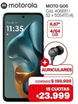 Naldo Lombardi Motorola moto G05 oferta