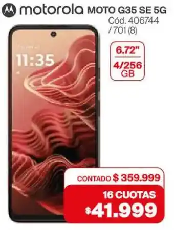 Naldo Lombardi Motorola moto G35 SE 5G oferta