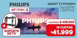 Naldo Lombardi Philips smart tv pfd6910 43" oferta
