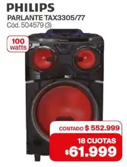 Naldo Lombardi Philips parlante tax3305/77 oferta
