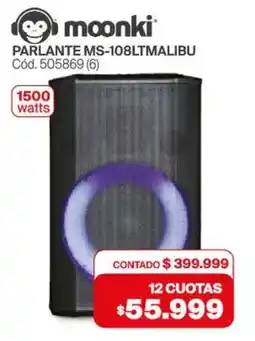 Naldo Lombardi Moonki parlante ms-108ltmalibu oferta